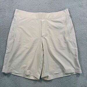 Athleta Brooklyn Bermuda Short Womens Size 16 Beige Stretch Comfort Golf‎ Casual